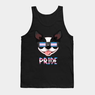 Boston Terriers Transgender Flag Lgbt Tank Top